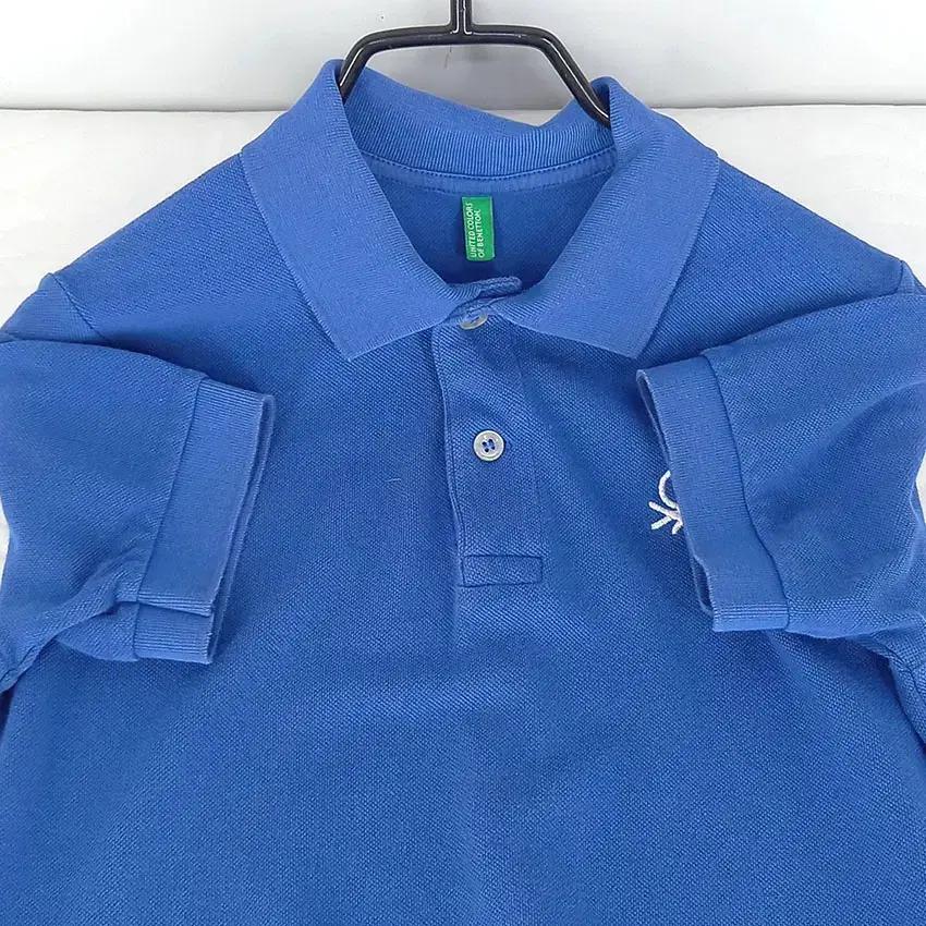 베네통 아동 로고자수 카라반팔티 블루140(8-9Y) (HU31732) 6