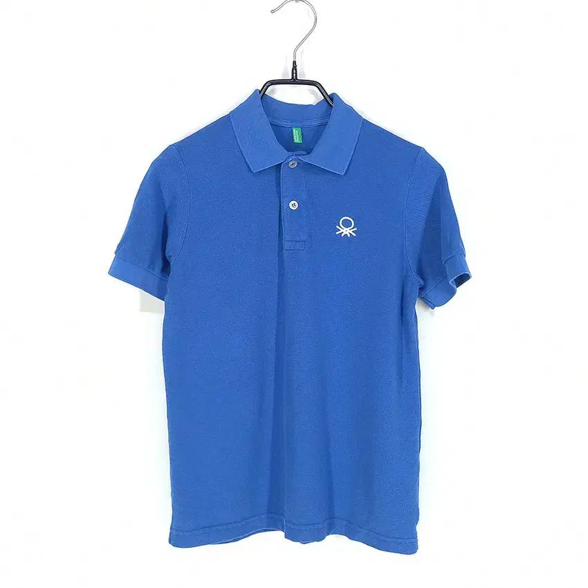베네통 아동 로고자수 카라반팔티 블루140(8-9Y) (HU31732) 2