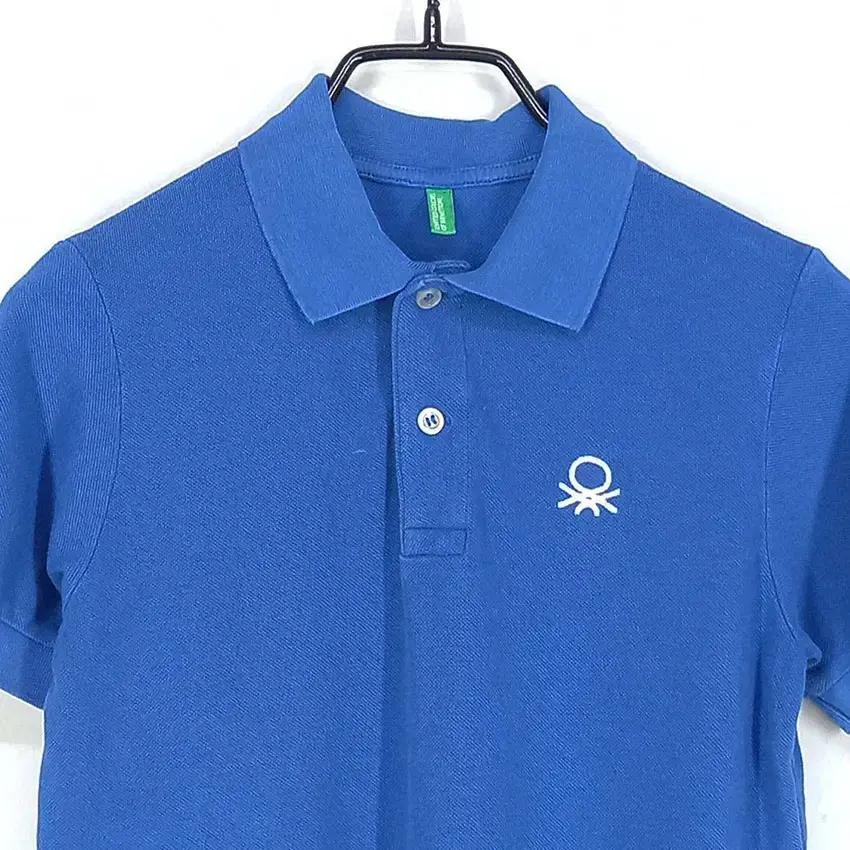 베네통 아동 로고자수 카라반팔티 블루140(8-9Y) (HU31732) 4
