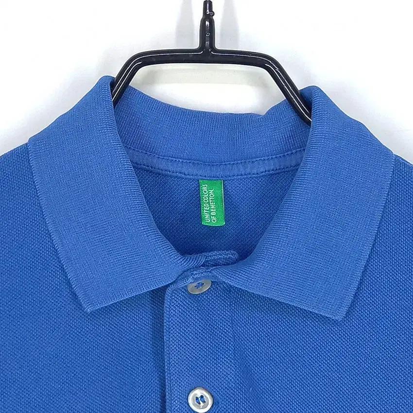 베네통 아동 로고자수 카라반팔티 블루140(8-9Y) (HU31732) 7