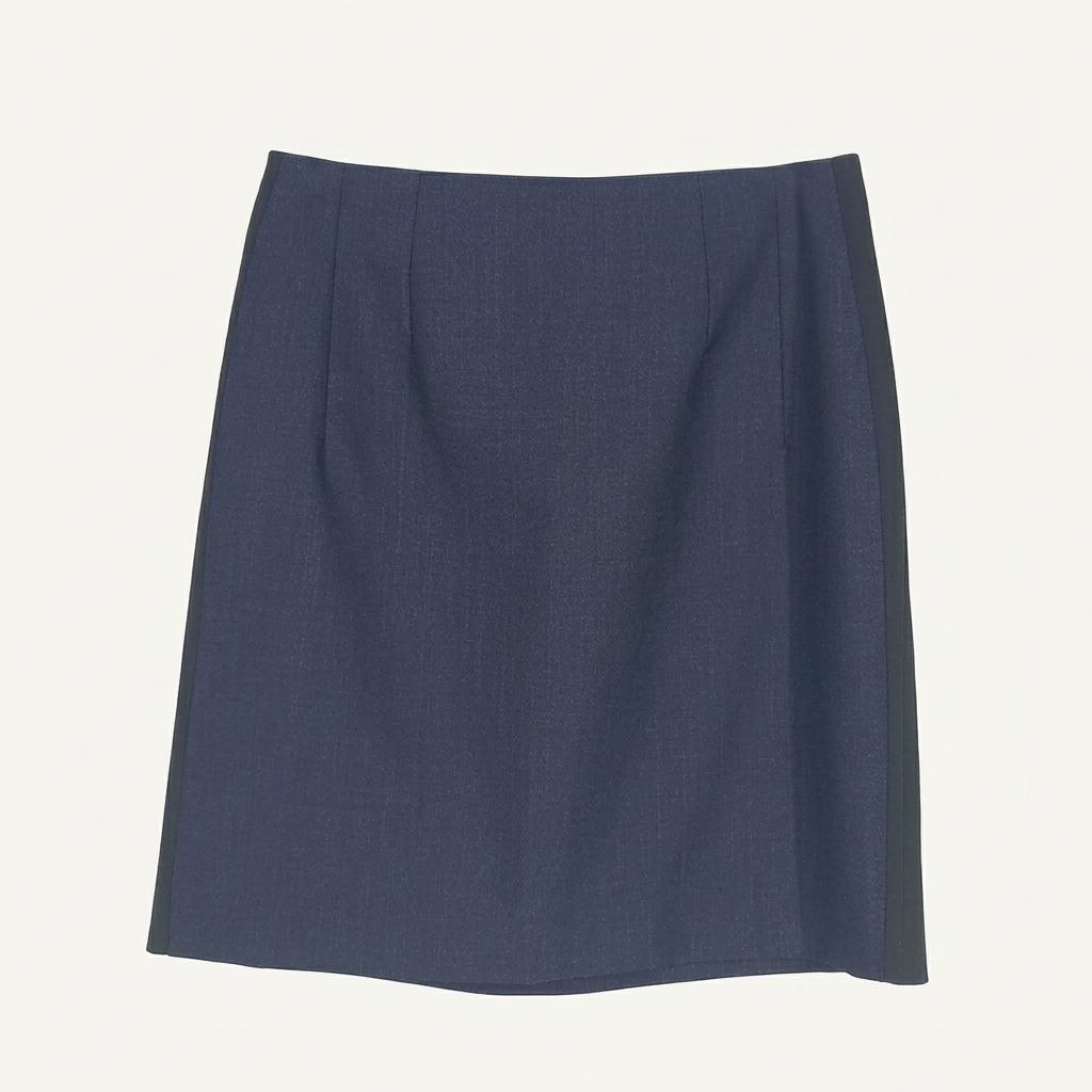 까르뱅  여성 배색 춘하 미니스커트 네이비 (HU31660) 1