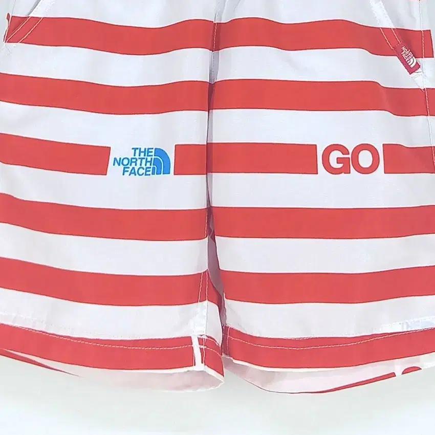노스페이스 유아동 스트라이프 밴딩팬츠 레드105 (HU31650) 5