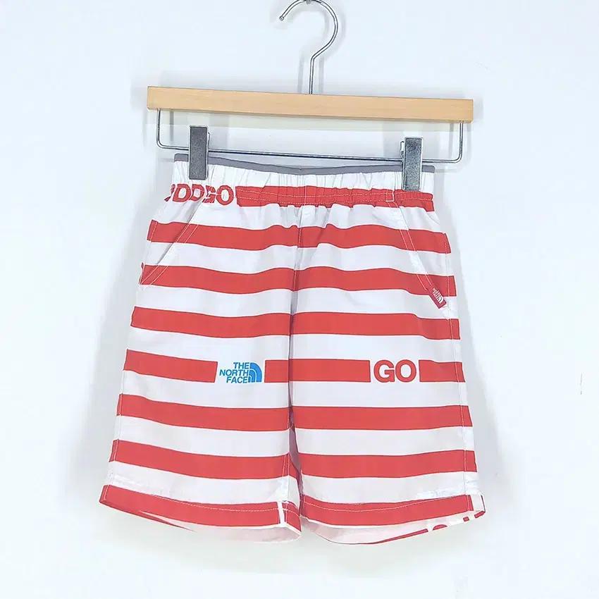 노스페이스 유아동 스트라이프 밴딩팬츠 레드105 (HU31650) 2