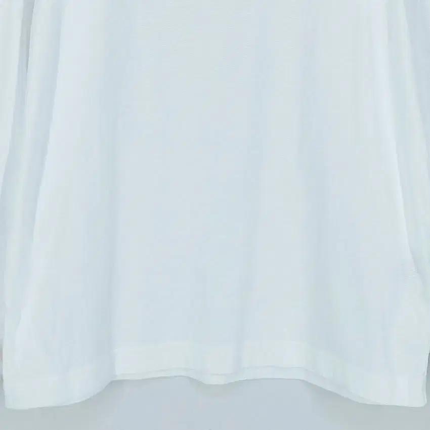 꾸레쥬 여성 넥패턴 코튼 카라긴팔티 화이트85 (HU31641) 5