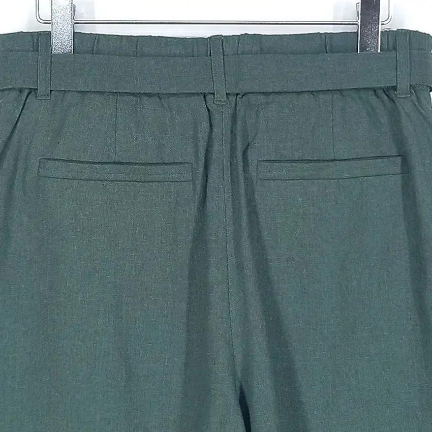 앤클라인 여 하이웨스트 마혼방 미니팬츠 그린70 (HU31544) 6