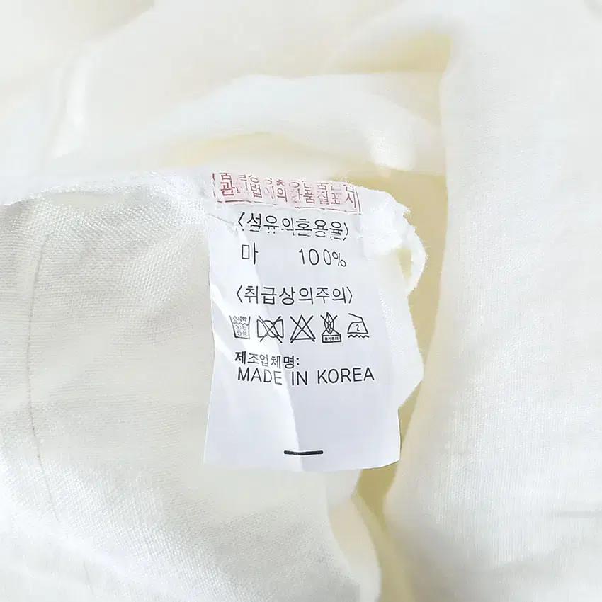 빈티지 여 마100% 소매시스루 블라우스 아이보리 (HU31422) 7