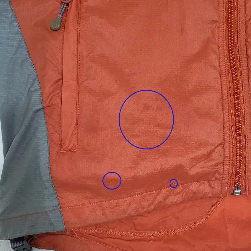 네파 여성 나일론 배색 바람막이자켓 오렌지95 (HU31407) 8
