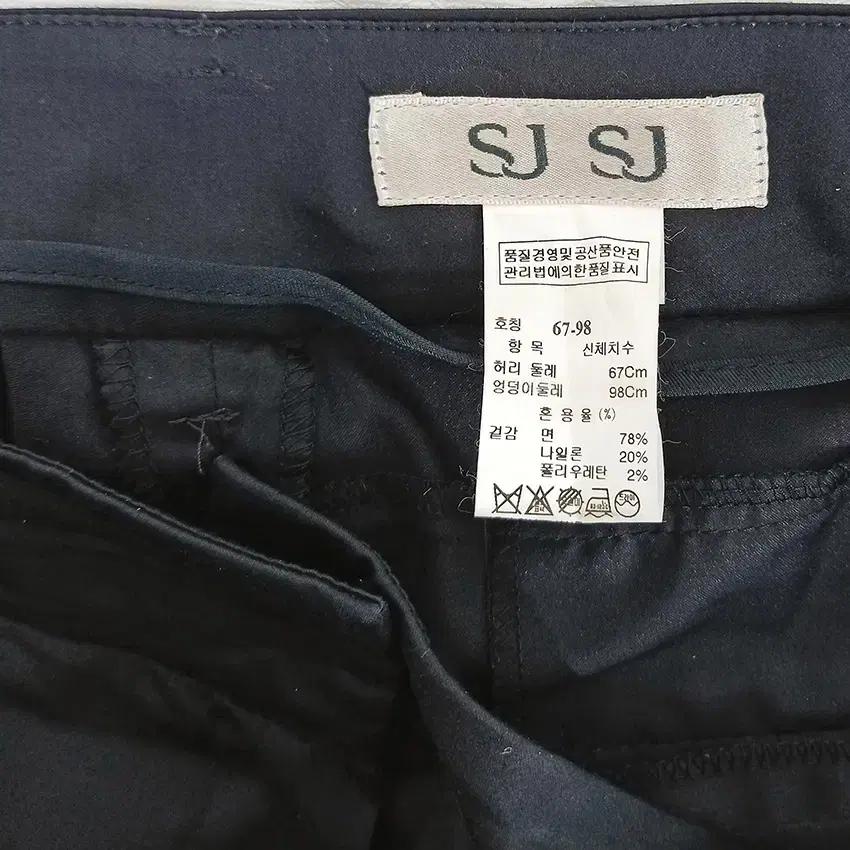 SJSJ 여성 여름 슬림핏 스판끼 나일론혼방 팬츠 블랙 (HU31359) 7