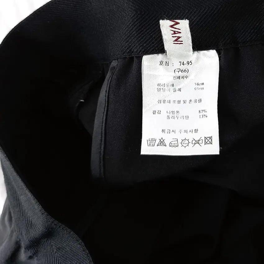 SJ와니 여 나일론 스판 일자핏 팬츠 블랙 (HU31351) 7
