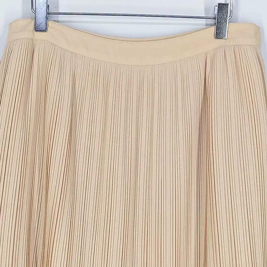 쉐르치 여성 플리츠 이중 쉬폰 미디스커트 베이지70 (HU31346) 4