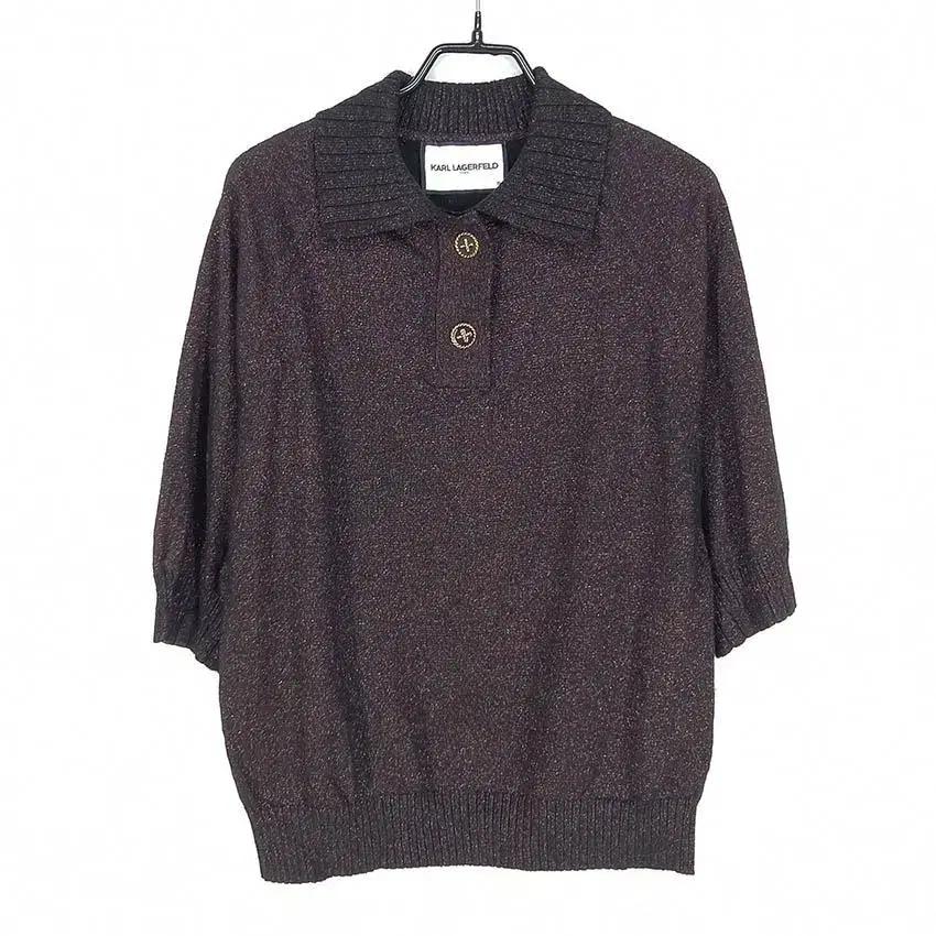 칼라거펠트 여 5부소매 카라니트티 펄레드브라운85 (HU29213) 2