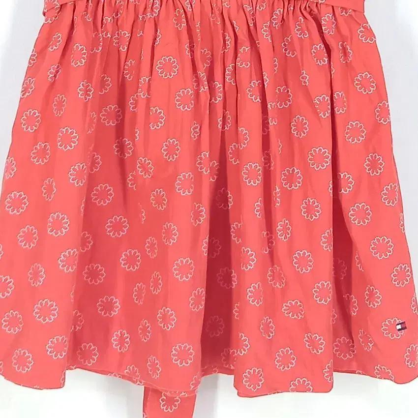 타미힐피거 아동 패턴 민소매원피스 딥코랄3T/8 (HU31235) 5