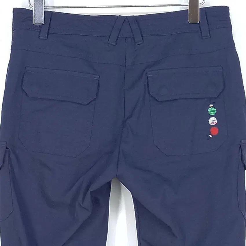 제이디엑스 여 포켓자수 슬림핏 팬츠 네이비 (HU31175) 6