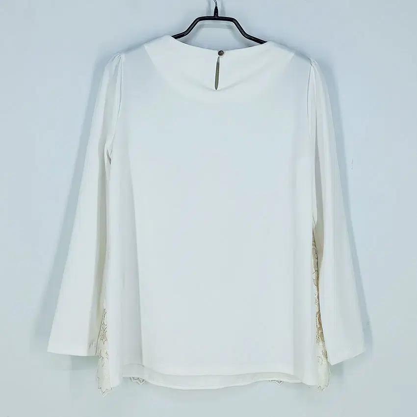 씨 여성 자수레이스 긴팔블라우스 아이보리 (HU31129) 3