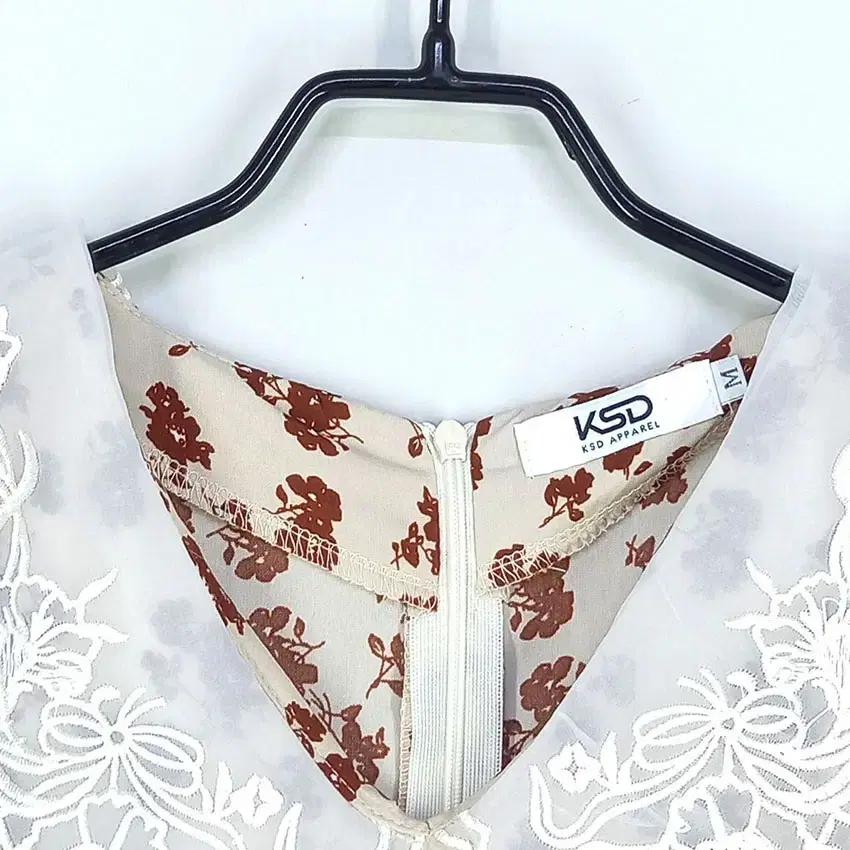 KSD 여 레이스카라 플라워 미디원피스 베이지M (HU31100) 7