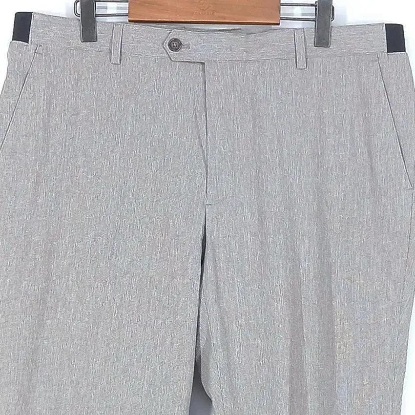 바쏘 남 스판 일자핏 슬랙스 그레이브라운94 (HU31069) 4
