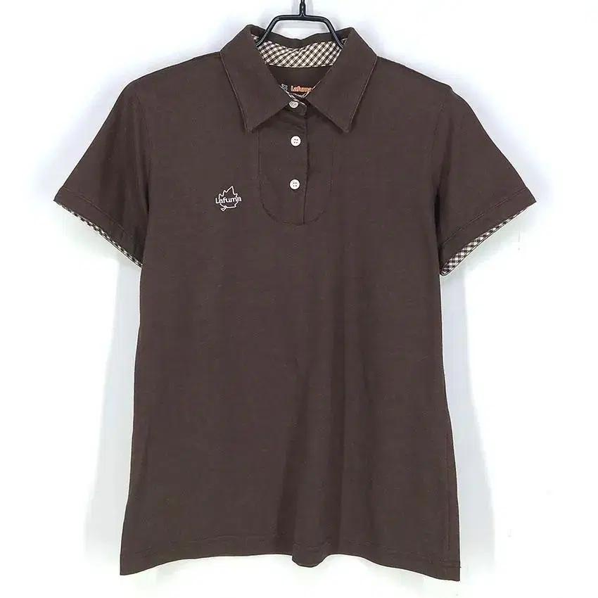 라푸마 여 로고자수 카라반팔탑 다크브라운 (HU23806) 2