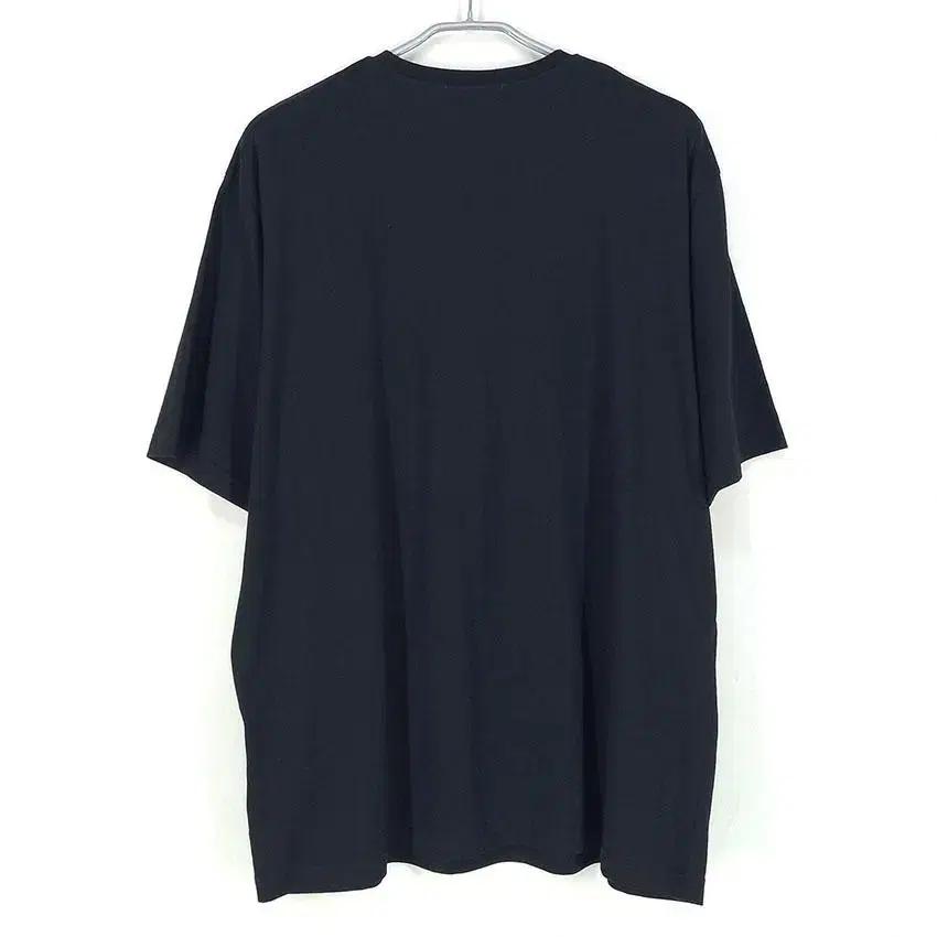 MSGM 남 화이트배색 프린팅 라운드반팔탑 블랙L (HU23689) 3