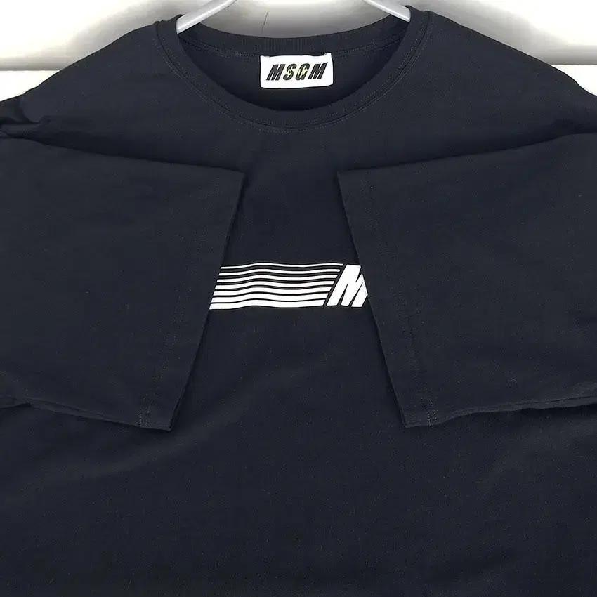 MSGM 남 화이트배색 프린팅 라운드반팔탑 블랙L (HU23689) 6