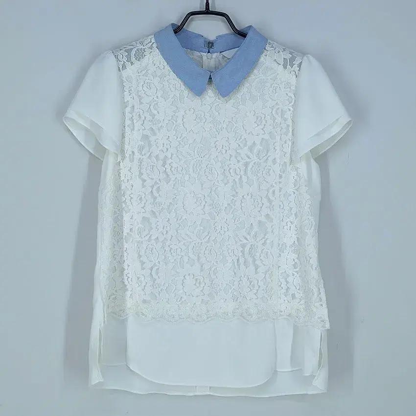 샤틴 여 마혼방 레이스 쉬폰블라우스 아이보리85 (HU23396) 2