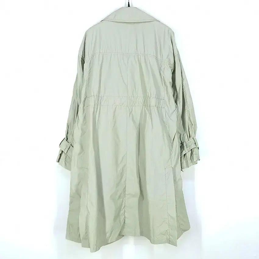 지컷 여 나일론혼방 오픈형 롱자켓 그린55 (HU30690) 3