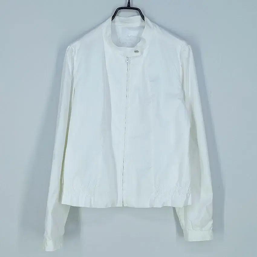 SJSJ 여 밑단밴딩 나일론혼방 집업자켓 아이보리82 (HU21683) 2