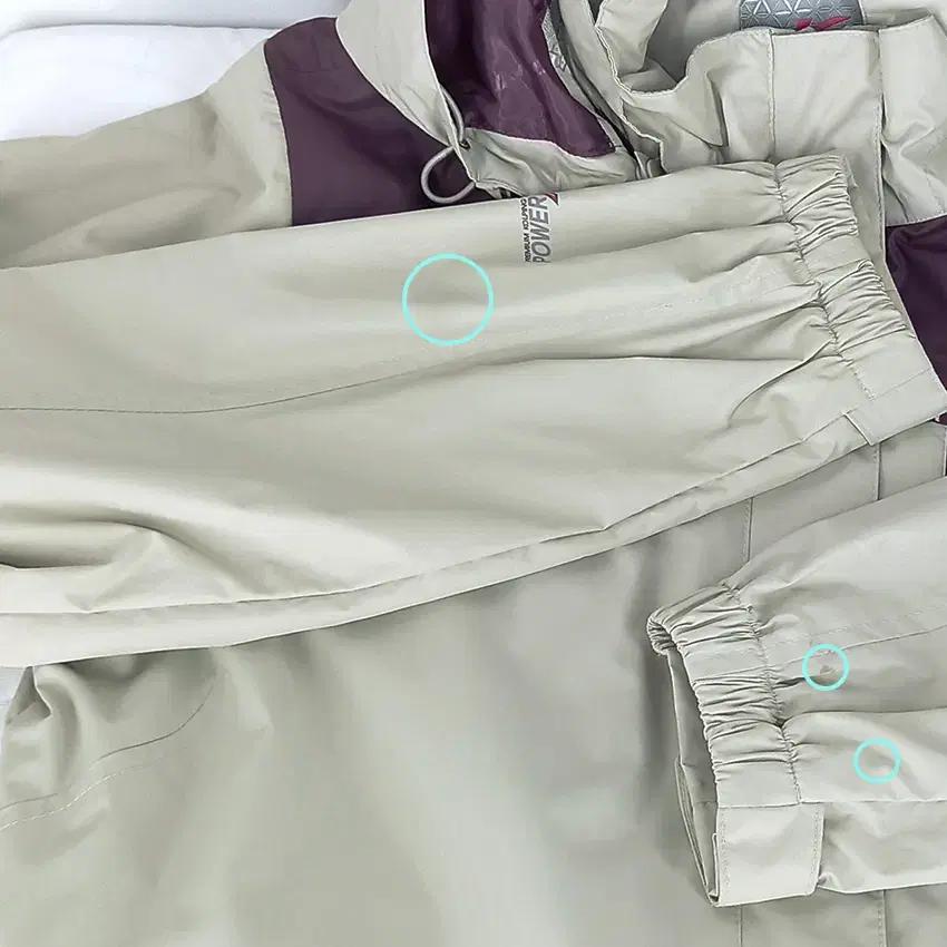 콜핑 여 후드탈부착 배색 바람막이 톤다운베이지95 (HU30658) 10