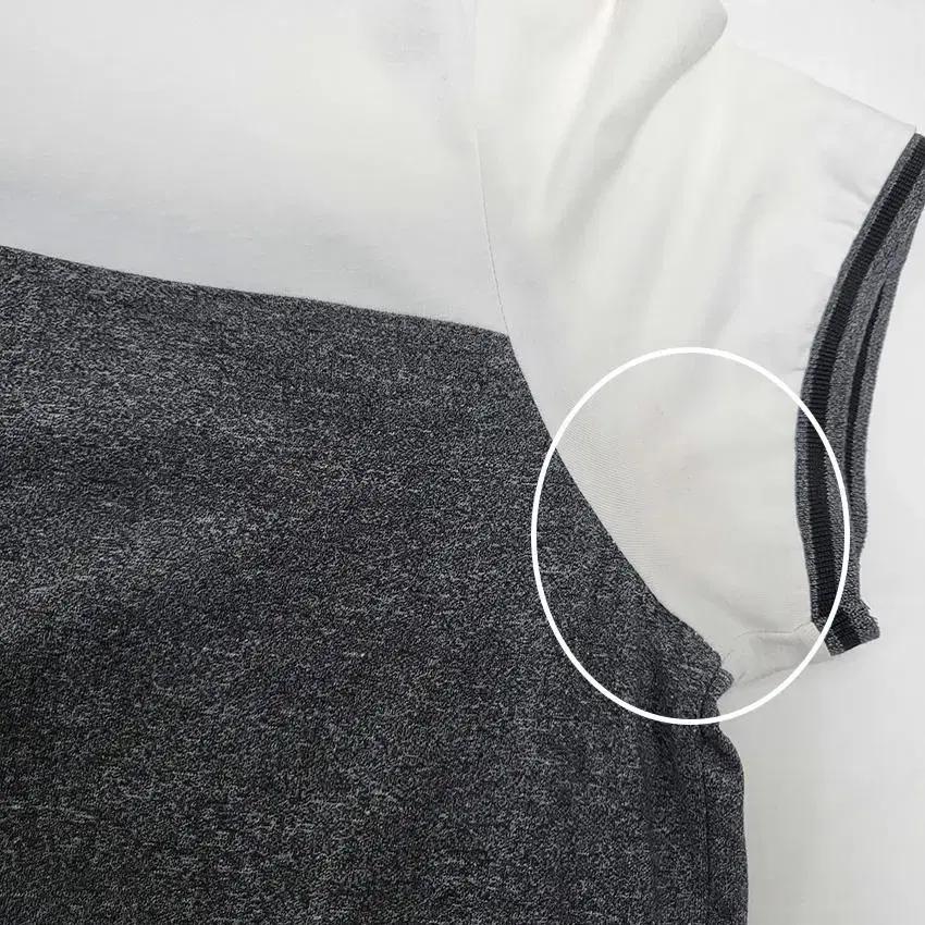 포에버21 남 투배색 카라반팔티 아이보리XL (HU24761) 10
