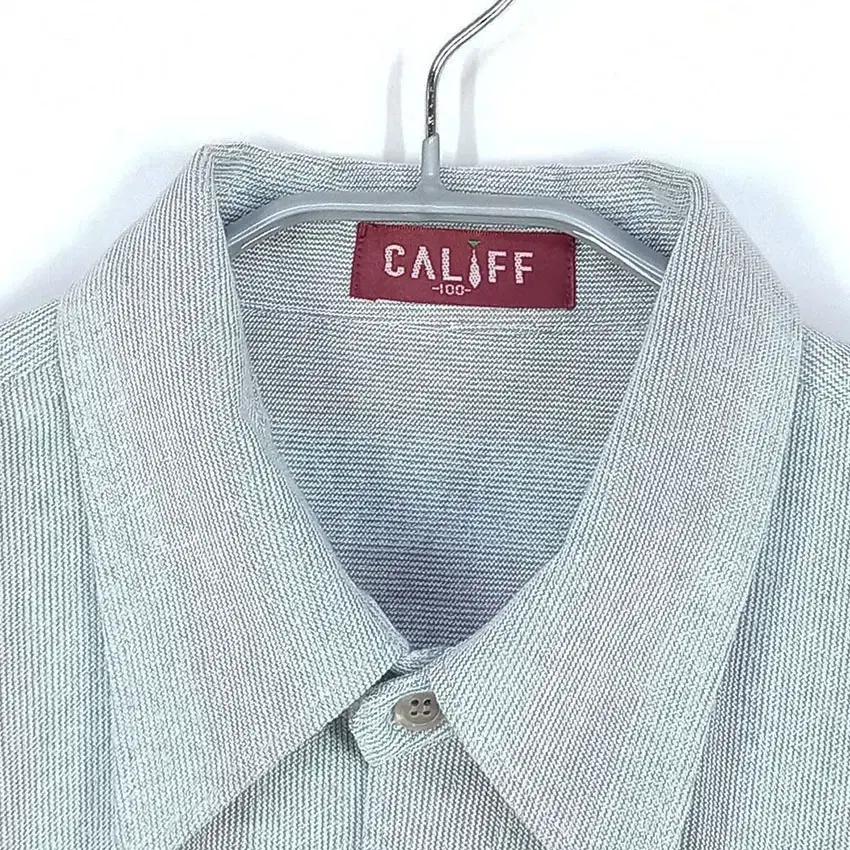 CALIFF 남 스트라이프 긴팔셔츠 민트그레이100 (HU30641) 7