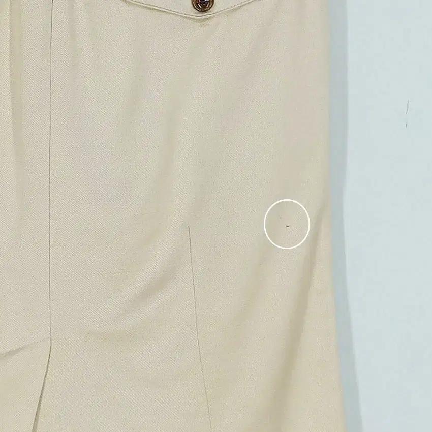 빈폴 여 레이온혼방 일자핏 5부 스커트 베이지 (HU30563) 8