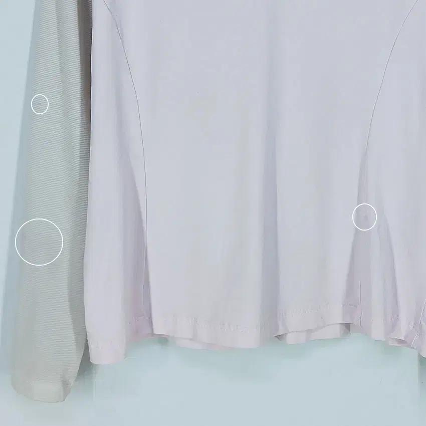 네파 여 쿨링 넥집업 스판끼 긴팔티 연핑크 (HU30447) 10