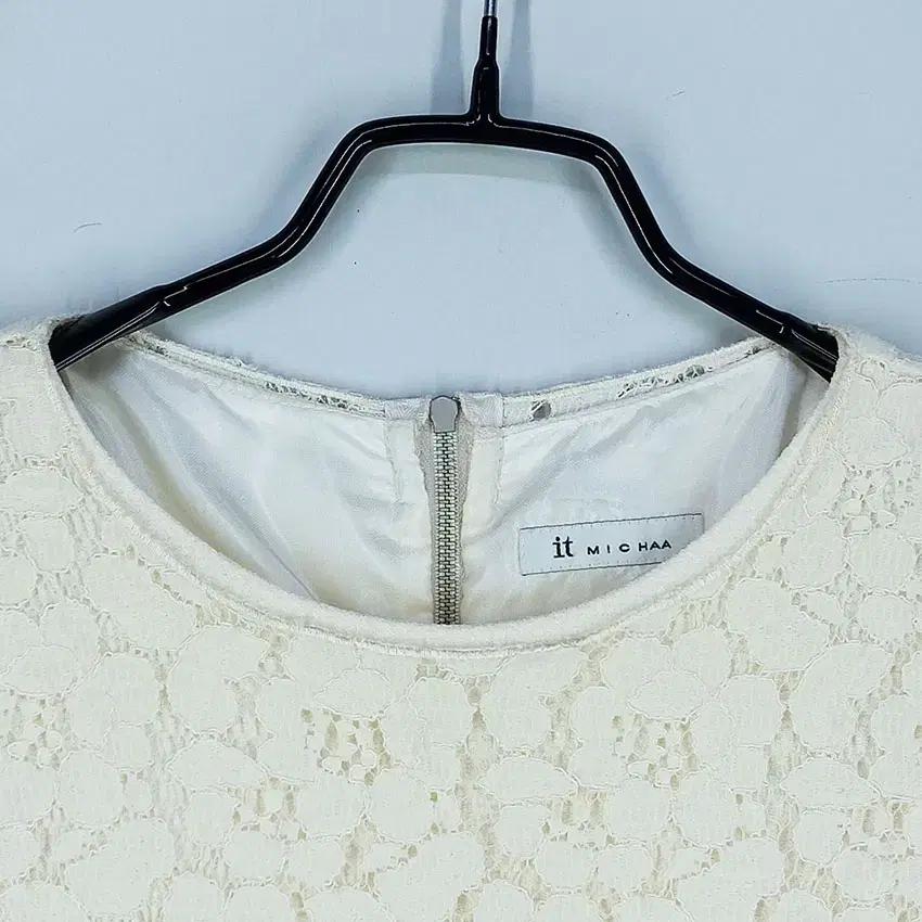 잇미샤 여 레이스 핀턱 미니원피스 아이보리44 (HU30435) 7