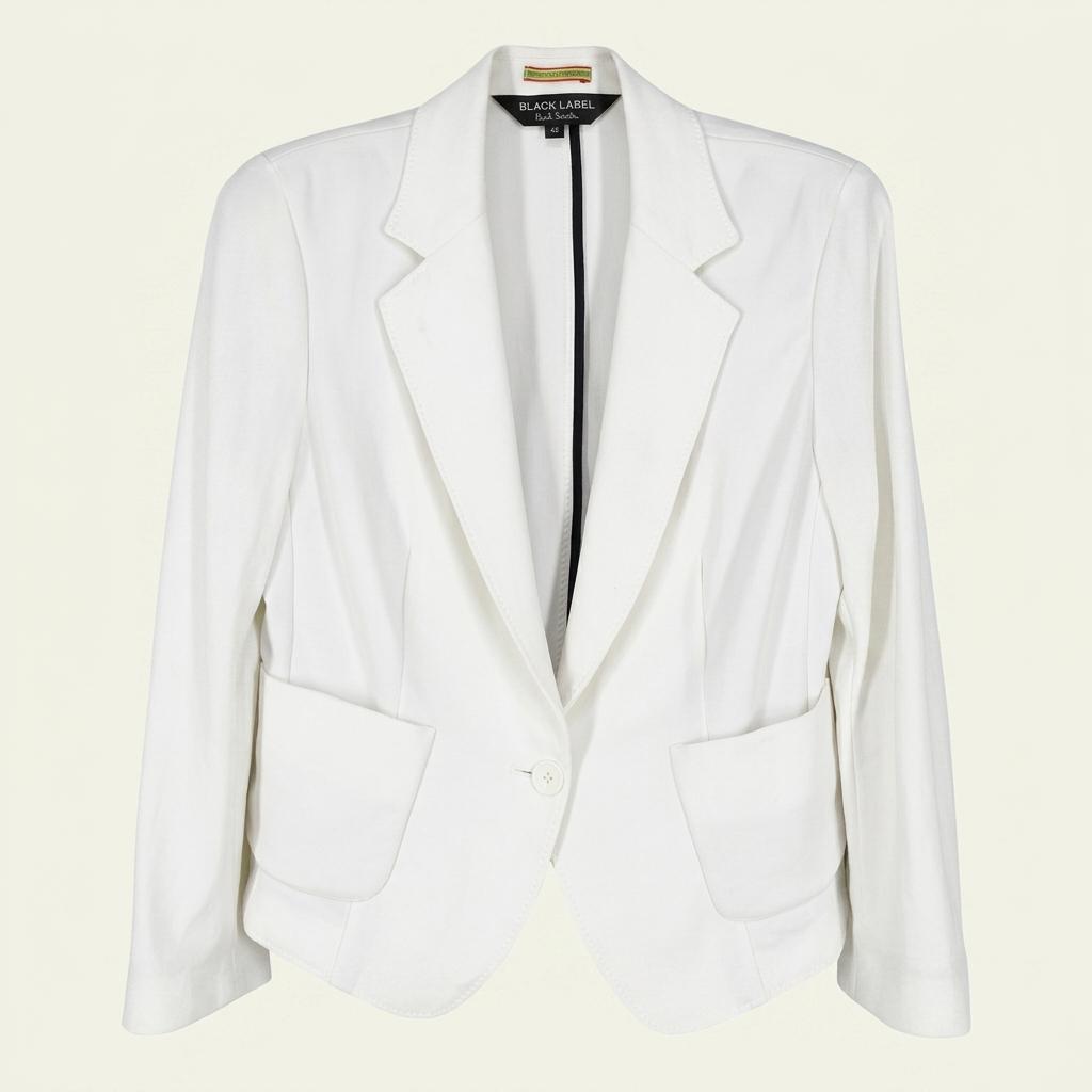 폴스미스 여 비스코스 7부 원버튼 숏자켓 아이보리42 (HU21931) 1