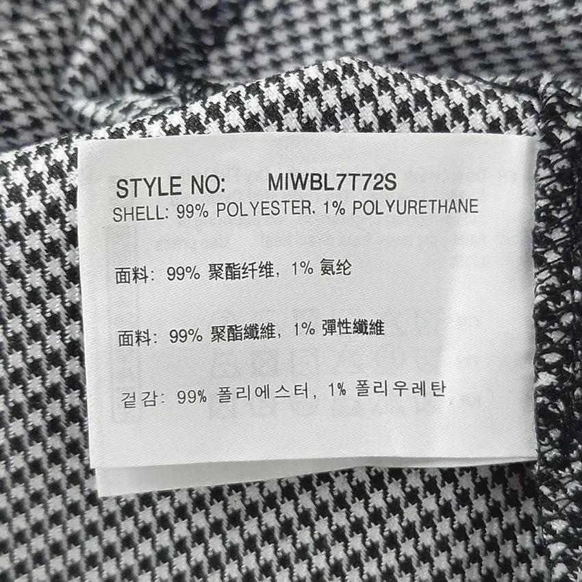 미쏘 여 잔패턴 가오리핏 끈 랩블라우스 블랙S (HU25691) 8