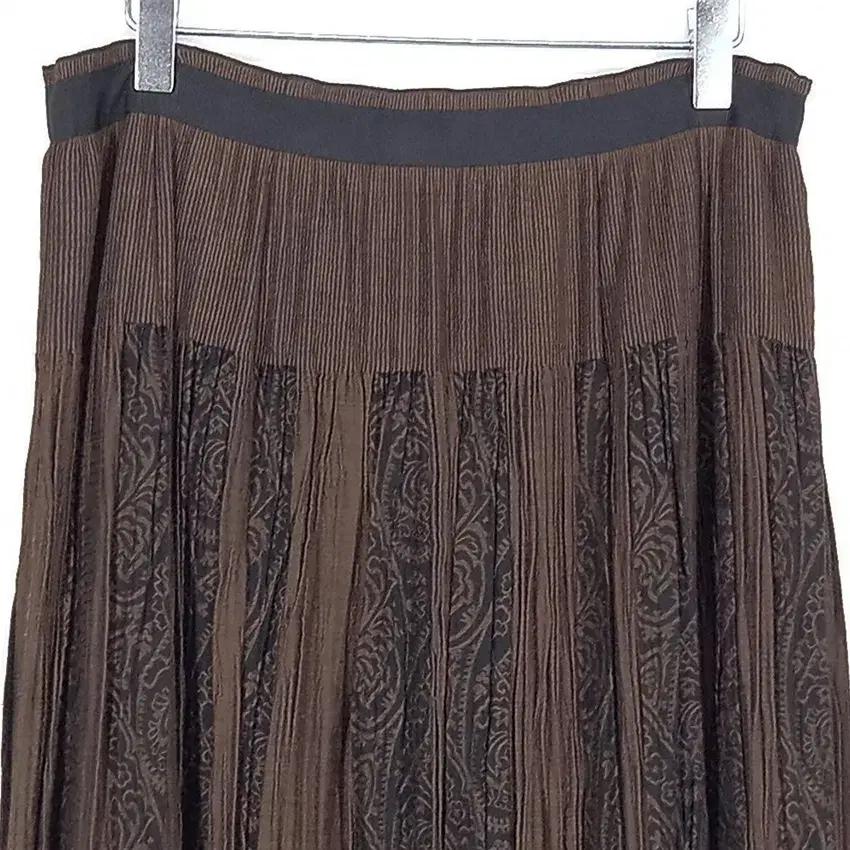 노블레스 여 에스닉 주름 롱스커트 브라운 (HU30390) 6