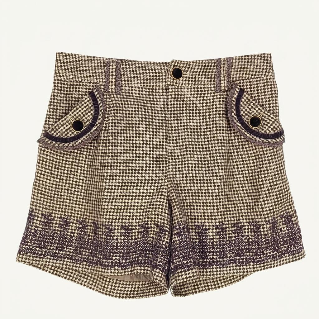 axes femme 뒷밴딩 하운드 미니팬츠 브라운 (HU30378) 1