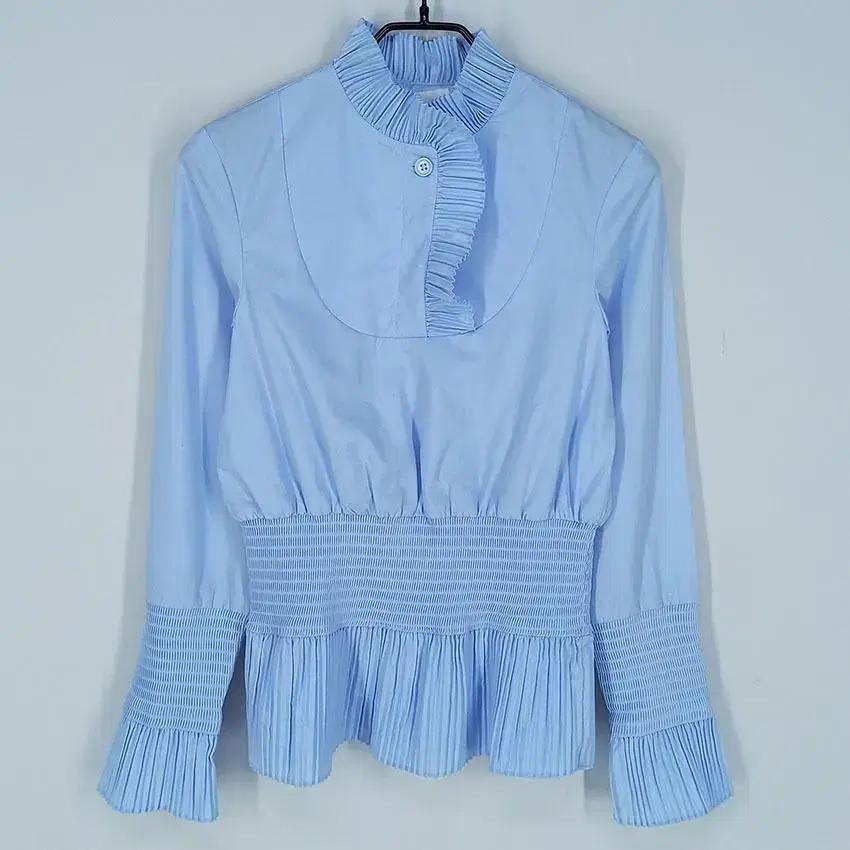 H&M 여 플리츠라인 허리소매밴딩 블라우스 소라32 (HU21707) 2