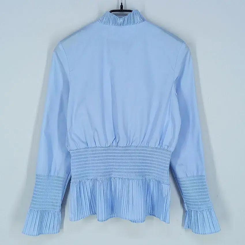 H&M 여 플리츠라인 허리소매밴딩 블라우스 소라32 (HU21707) 3