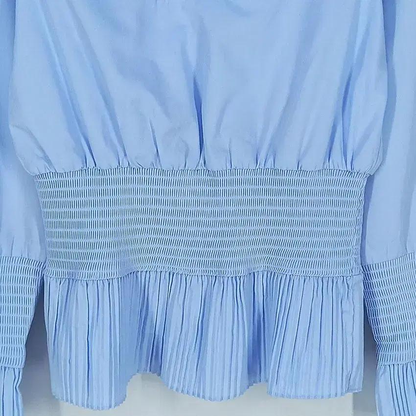 H&M 여 플리츠라인 허리소매밴딩 블라우스 소라32 (HU21707) 5