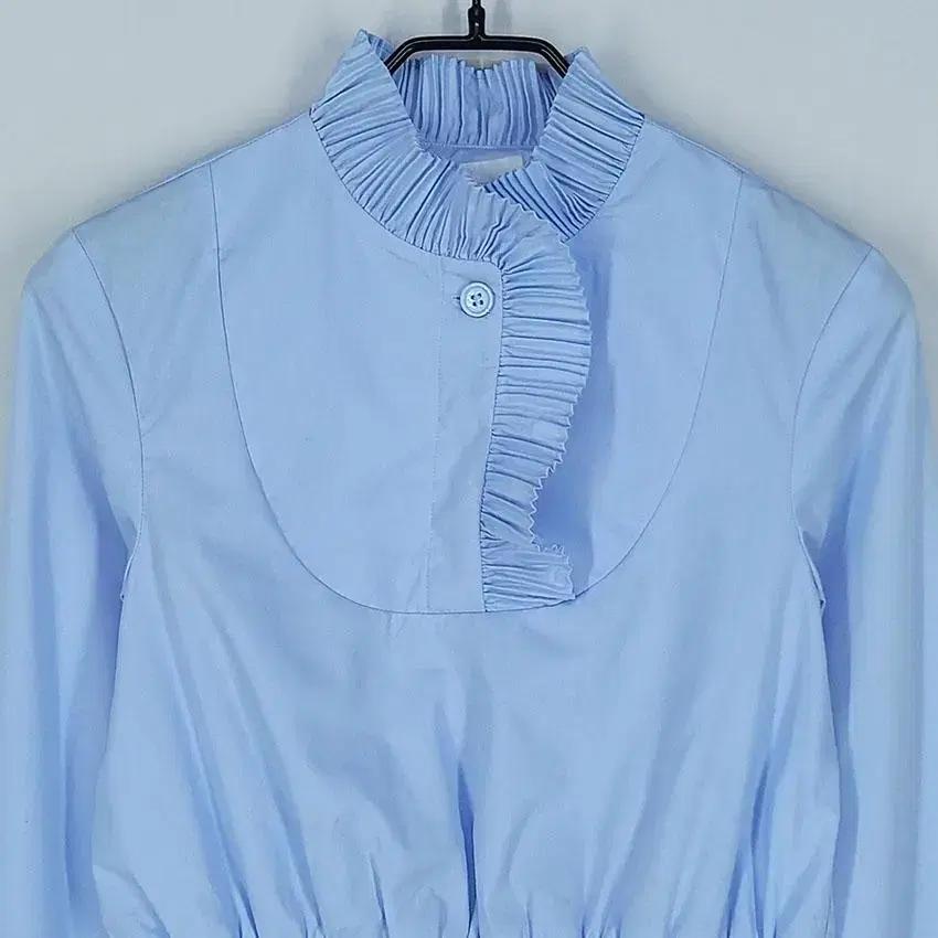 H&M 여 플리츠라인 허리소매밴딩 블라우스 소라32 (HU21707) 4