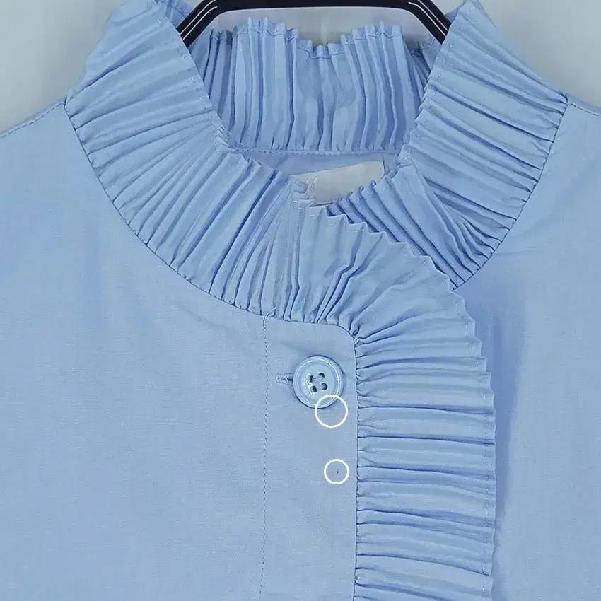 H&M 여 플리츠라인 허리소매밴딩 블라우스 소라32 (HU21707) 9