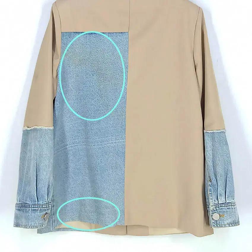 JINAI 여성 데님데코 블레이저 자켓 베이지S (HU30310) 10