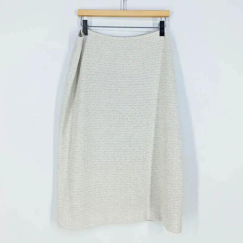 세인트존 레이온혼방 실버펄 스커트 연베이지75 (HU30250) 2