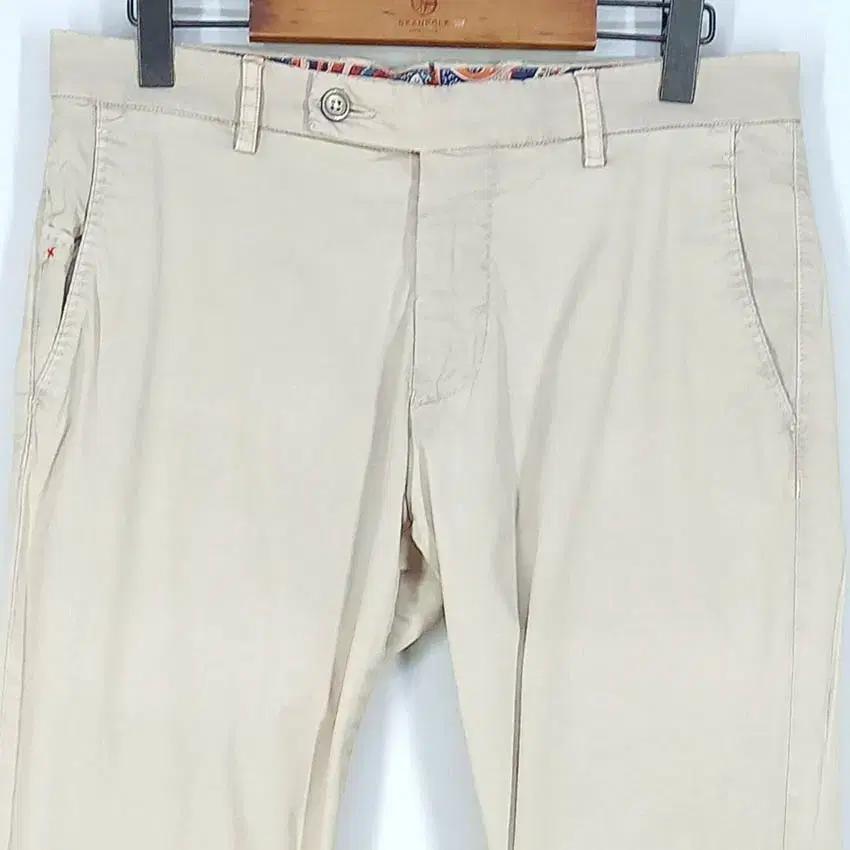 베르위치 남성 스판끼 춘하 얇은 코튼팬츠 베이지 (HU30093) 4