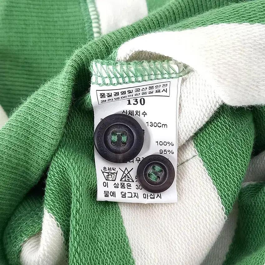 블루독 아동 단가라 후드 미니원피스 그린130 (HU29983) 8