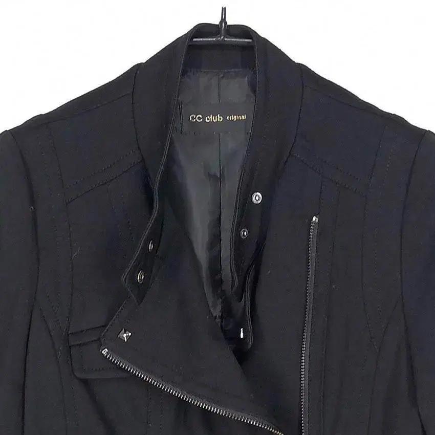 씨씨클럽 여 레이온혼방 라이더자켓 블랙 (HU29957) 4