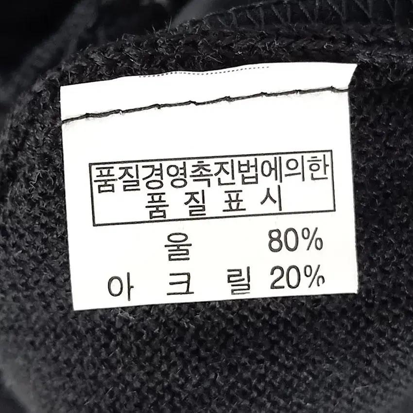 AD LEPORTS 여 백자수 폴리데코 반집업니트티 블랙 (HU21136 8