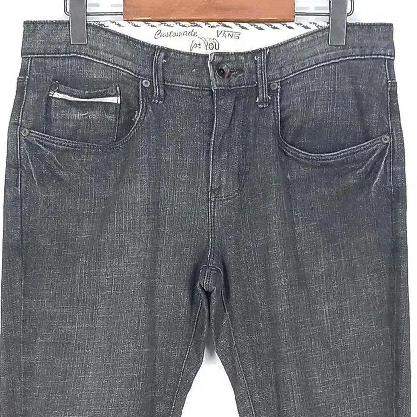 반스 남 슬림핏 워싱 데님팬츠 그레이29 (HU29900) 4