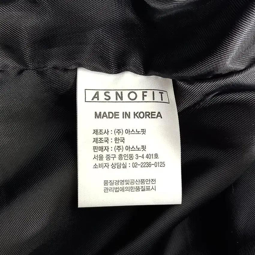 아스노핏 남 스태프 카라넥 봄버자켓 블랙 (HU29819) 8