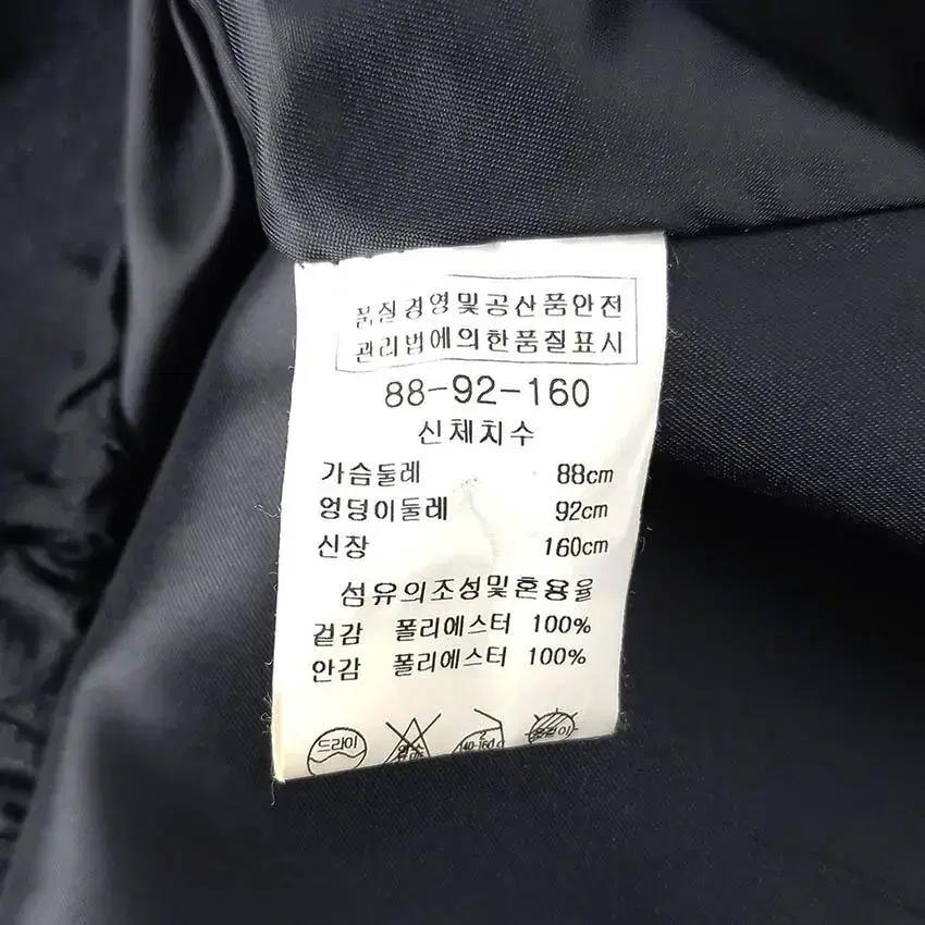 꾸즈 여 하이넥 7부소매롤업가능 하프자켓 블랙 (HU29770) 8